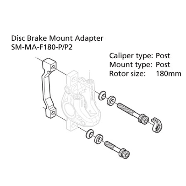 Shimano Post Mount Brake Adapter
