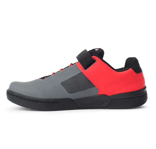 CrankBrothers Stamp Flat Shoe Speedlace + Strap Grey/Red