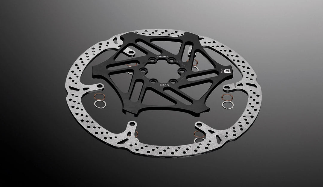 BRAKESET HOPE EVO V6TI MONO EDITION SET 220/200MM BRAIDED