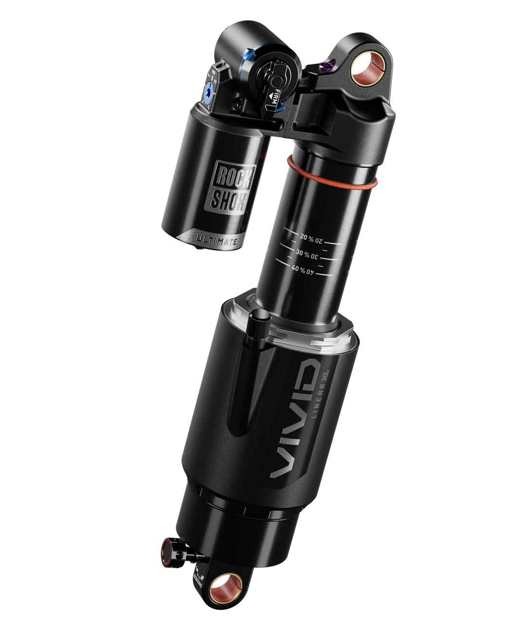 Rear Shock Vivid Ultimate RC2T D1 - (210x55) Linear XL Air, 2 T