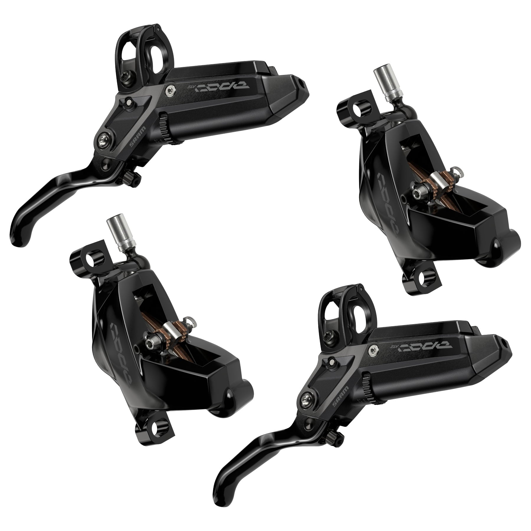 BRAKESET SRAM CODE SILVER (Front and Rear - Complete) | Summit Cycles