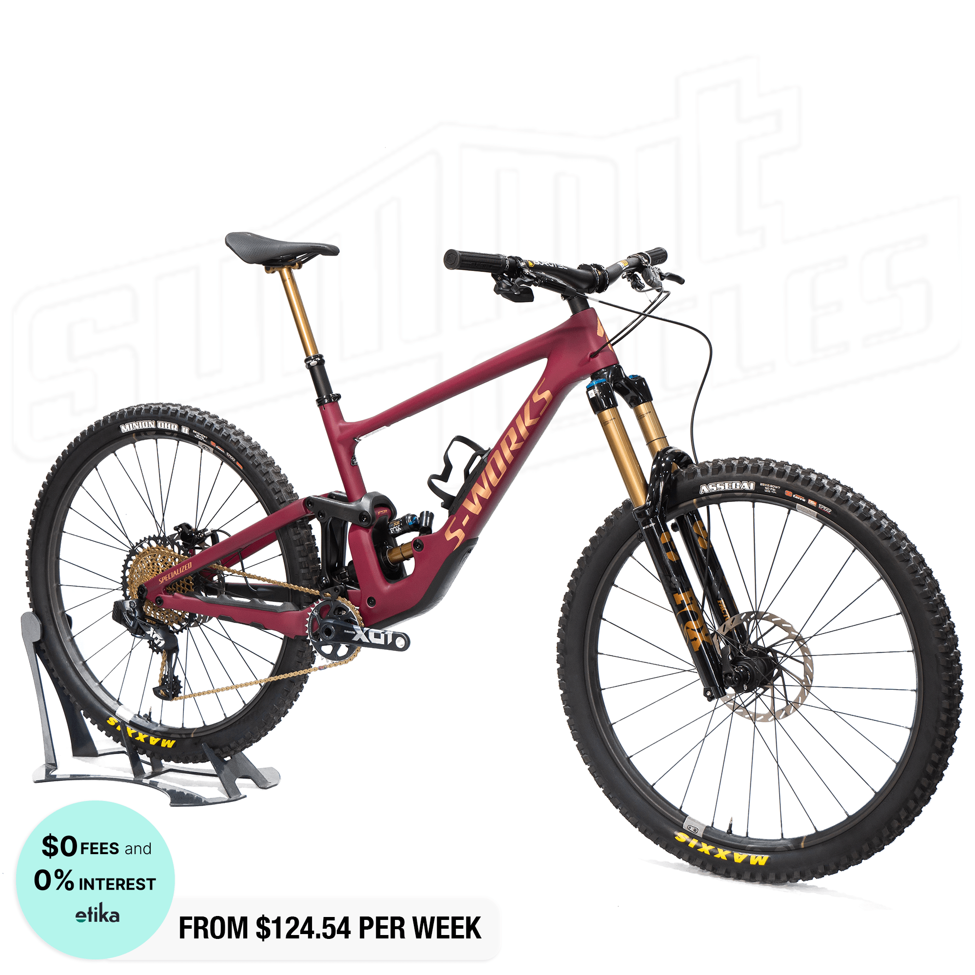 Specialized 2024エンデューロ S3 S-WORKS仕様　引き取り SPECIALIZED-_-S-WORKS-ENDURO-_-S3-_-SATIN-RASPBERRY—BRONZE-FOIL-_